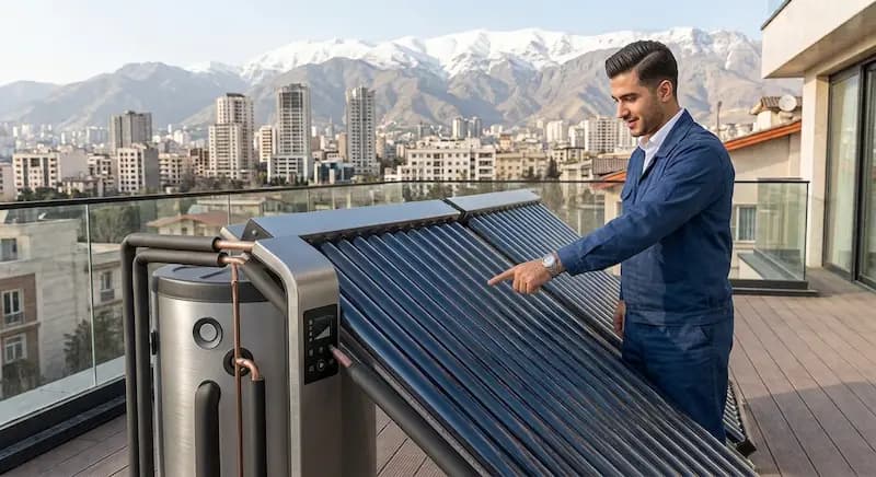 آبگرمکن خورشیدی: راهنمای کامل خرید، نصب و ۷ مزیت کلیدی!
